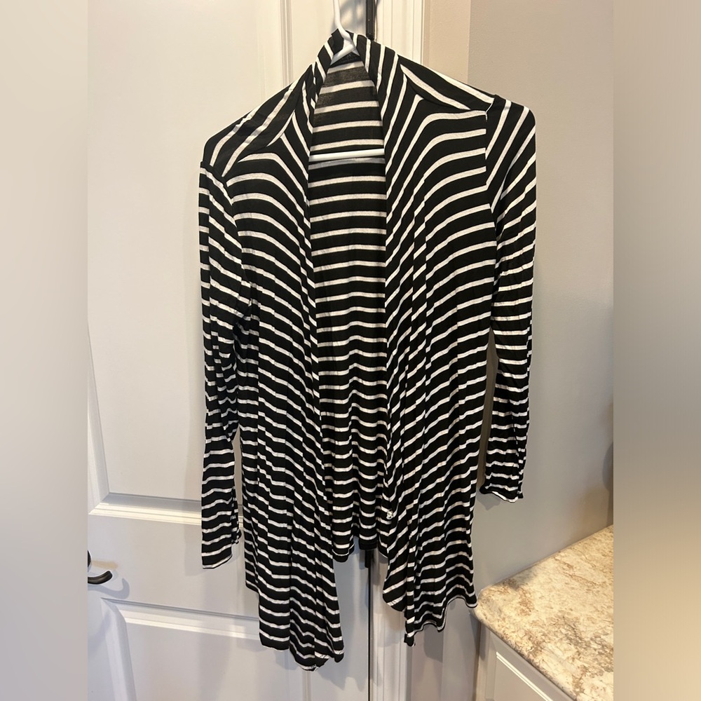 Women’s AB Studio Stripe Cardigan Small
